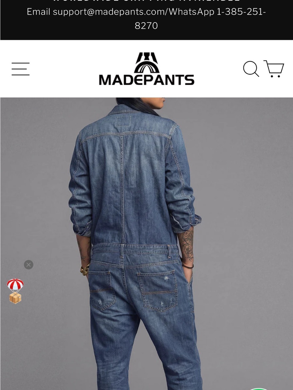 Madepants Originals denim jumpsuit - Picture 2 of 5